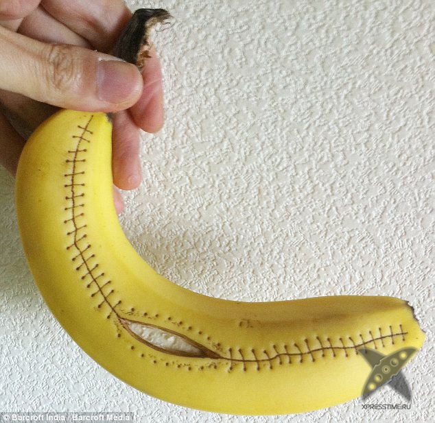 Рисунки на бананах