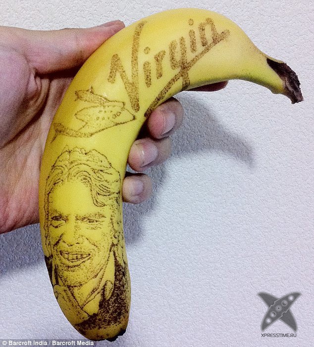 Рисунки на бананах