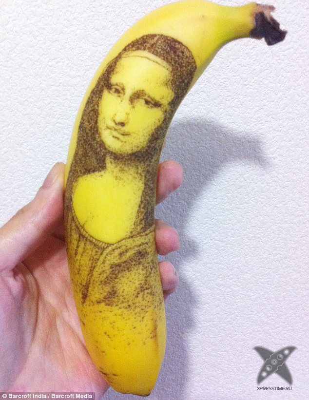 Рисунки на бананах