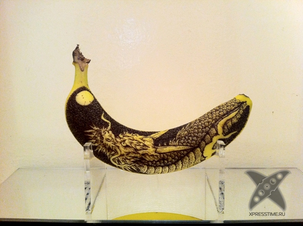 Рисунки на бананах