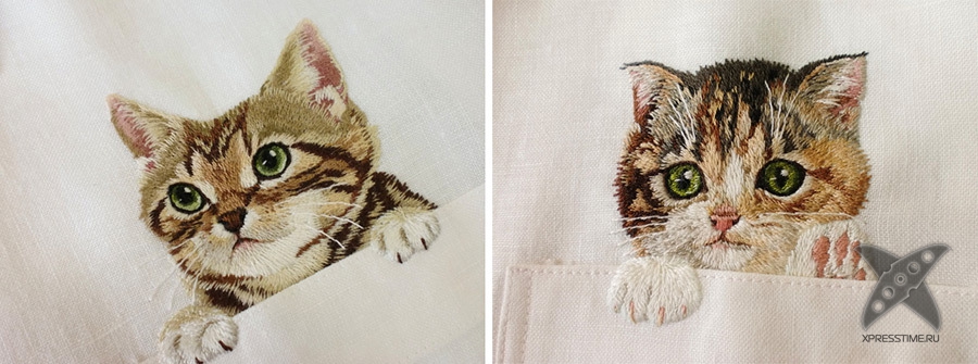 Котик на рубашку