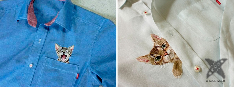 Котик на рубашку