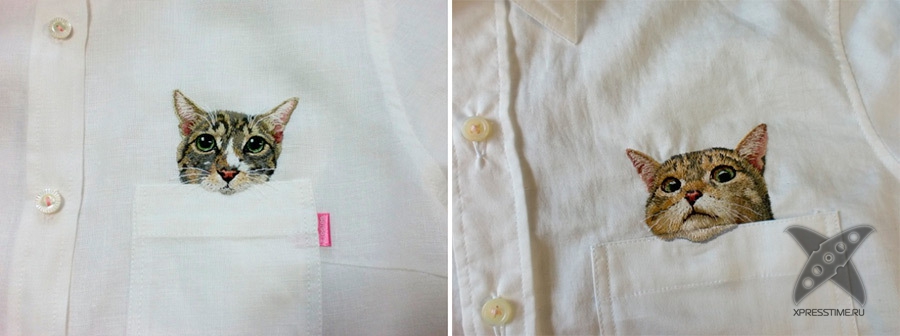 Котик на рубашку