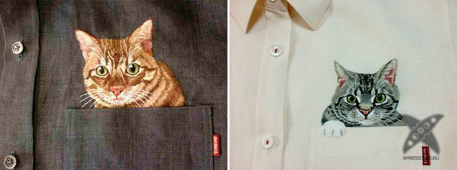 Котик на рубашку