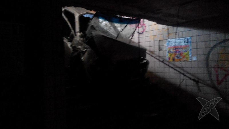 В Кургане Chevrolet въехал в подземный переход