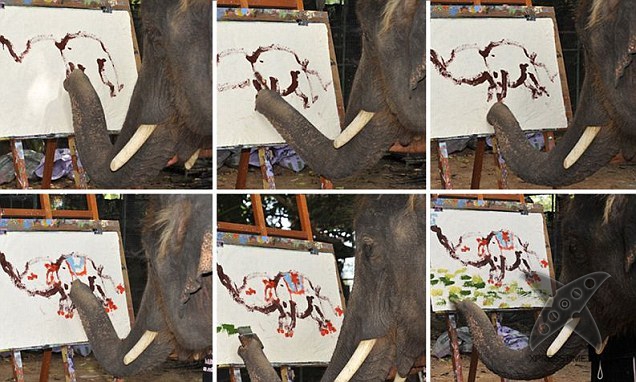 Слон-художник