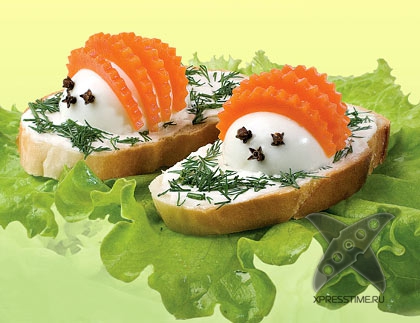 Оформление бутербродов для детей