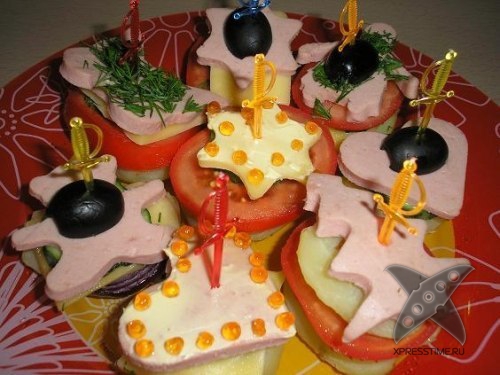 Оформление бутербродов для детей