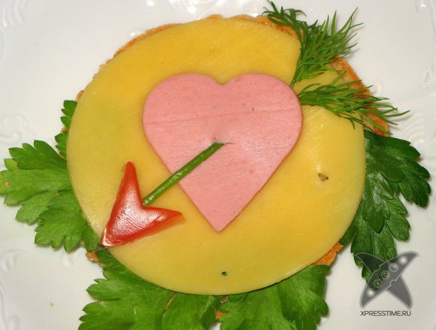 Оформление бутербродов для детей