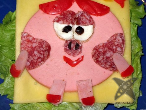 Оформление бутербродов для детей