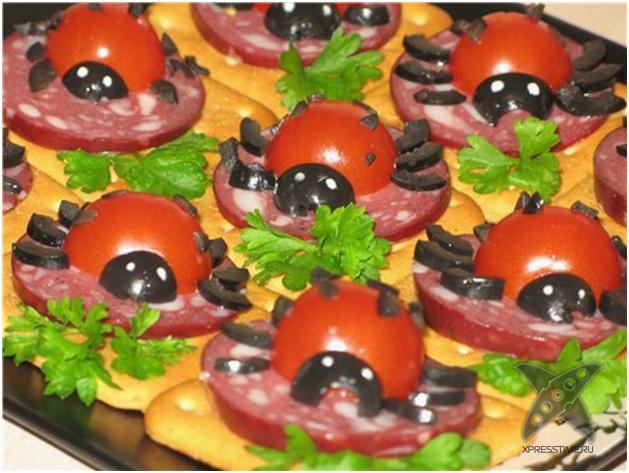 Оформление бутербродов для детей