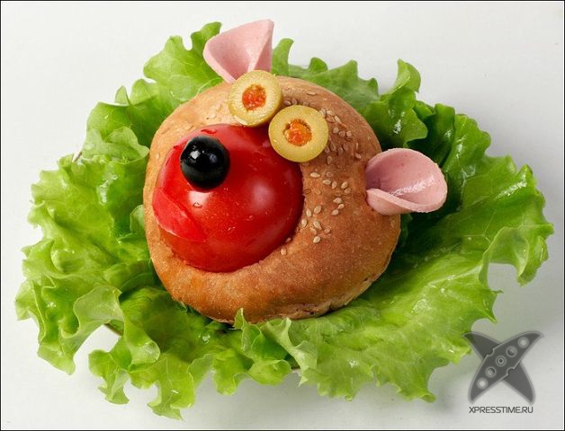 Оформление бутербродов для детей