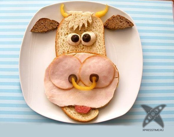 Оформление бутербродов для детей