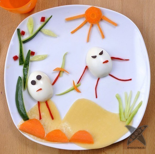 Оформление бутербродов для детей