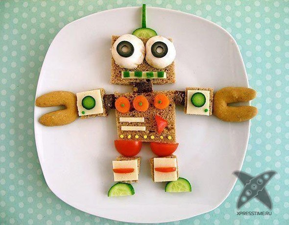 Оформление бутербродов для детей