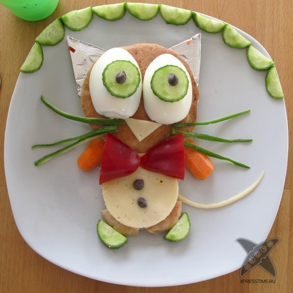 Оформление бутербродов для детей