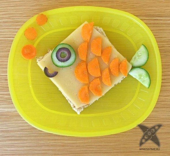 Оформление бутербродов для детей