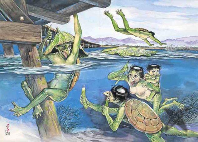 Останки японского водяного