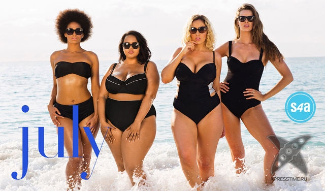 Модели-толстушки снялись в бикини для летнего календаря