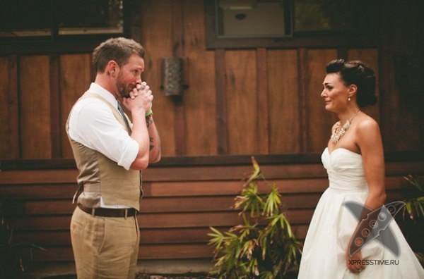 Реакция жениха при виде невесты