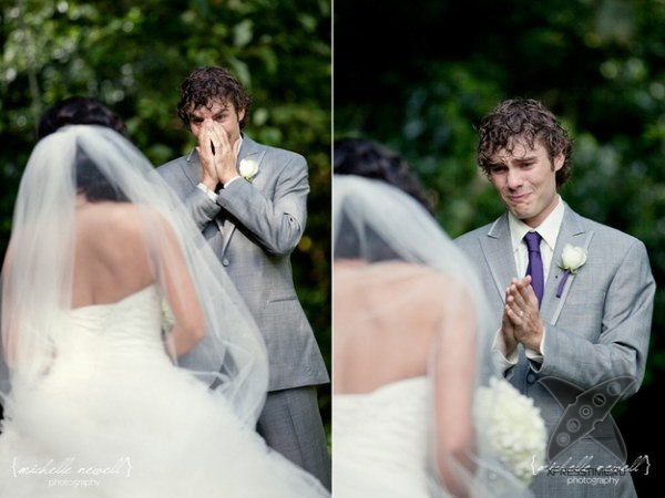 Реакция жениха при виде невесты