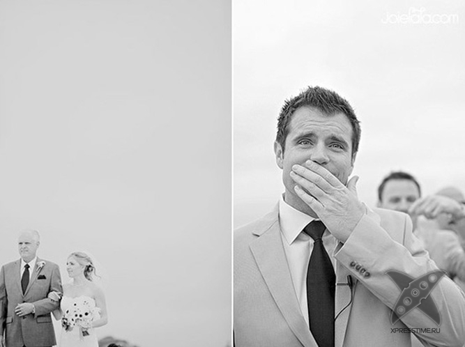 Реакция жениха при виде невесты