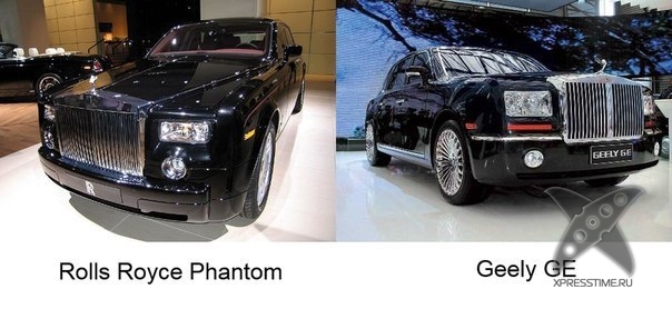 Китайские копии известных авто