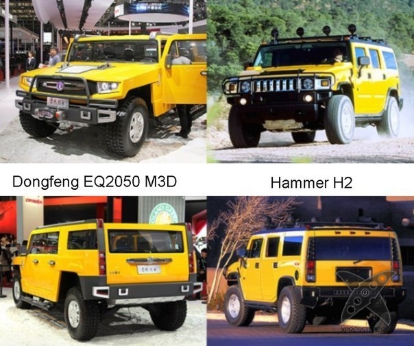 Китайские копии известных авто