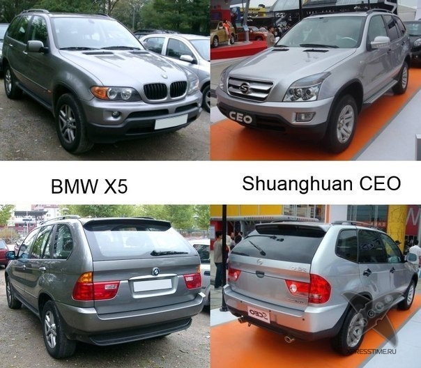 Китайские копии известных авто