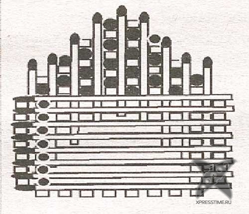 Делаем домик из спичек