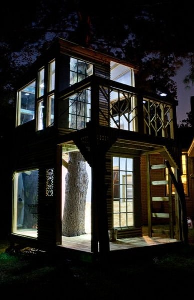 Домик вокруг дерева-28