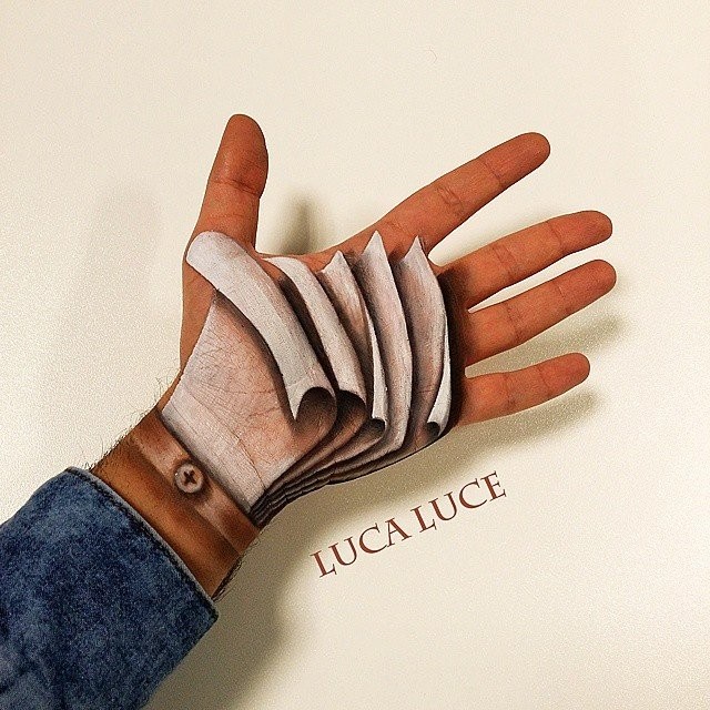 3D рисунки на ладони-5