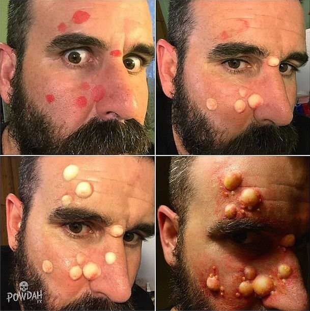 Жуткий грим от Марка Клэнси-19