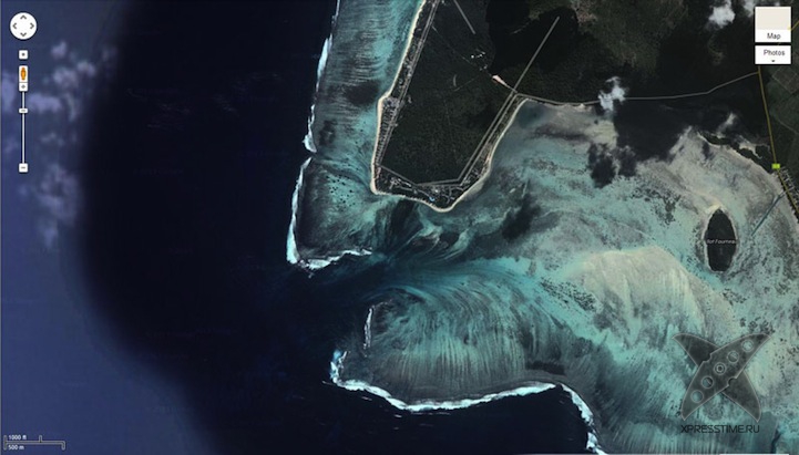 Иллюзия подводного водопада