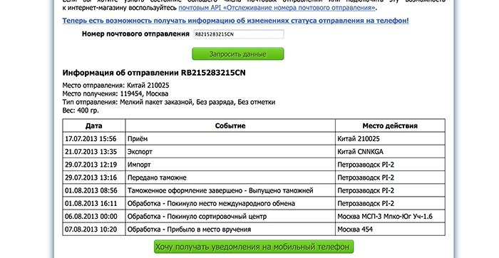 Не будьте обманутым Почтой России