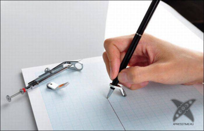 Чертим прямую линию без линейки