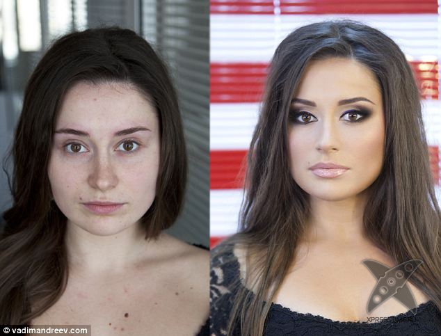 Женщины с макияжем и без от Вадима Андреева