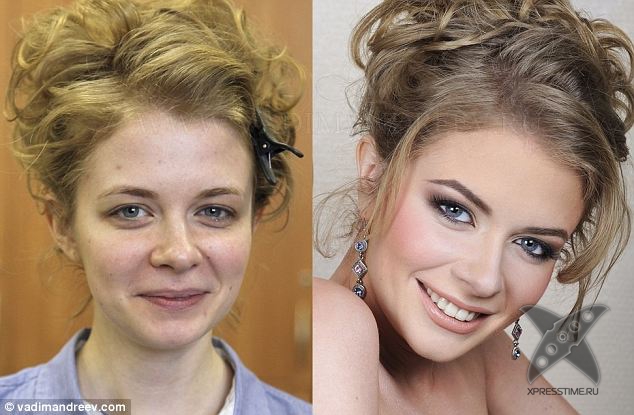 Женщины с макияжем и без от Вадима Андреева