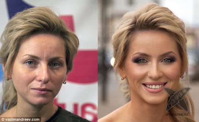 Женщины с макияжем и без от Вадима Андреева