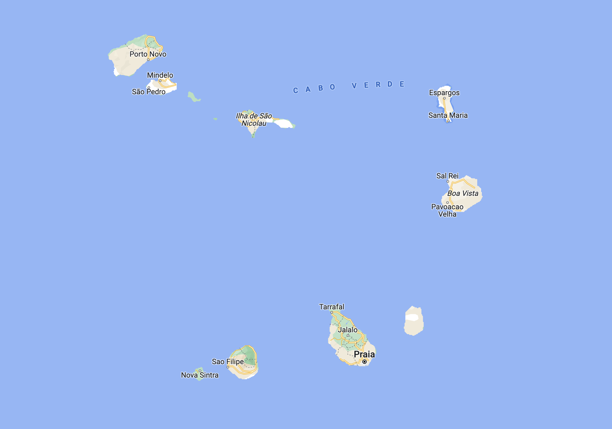 Острова Зелёного Мыса представляют собой архипелаг из 10 крупных и 8 мелких островов в центральной части Атлантического океана, к западу от континентальной Африки.