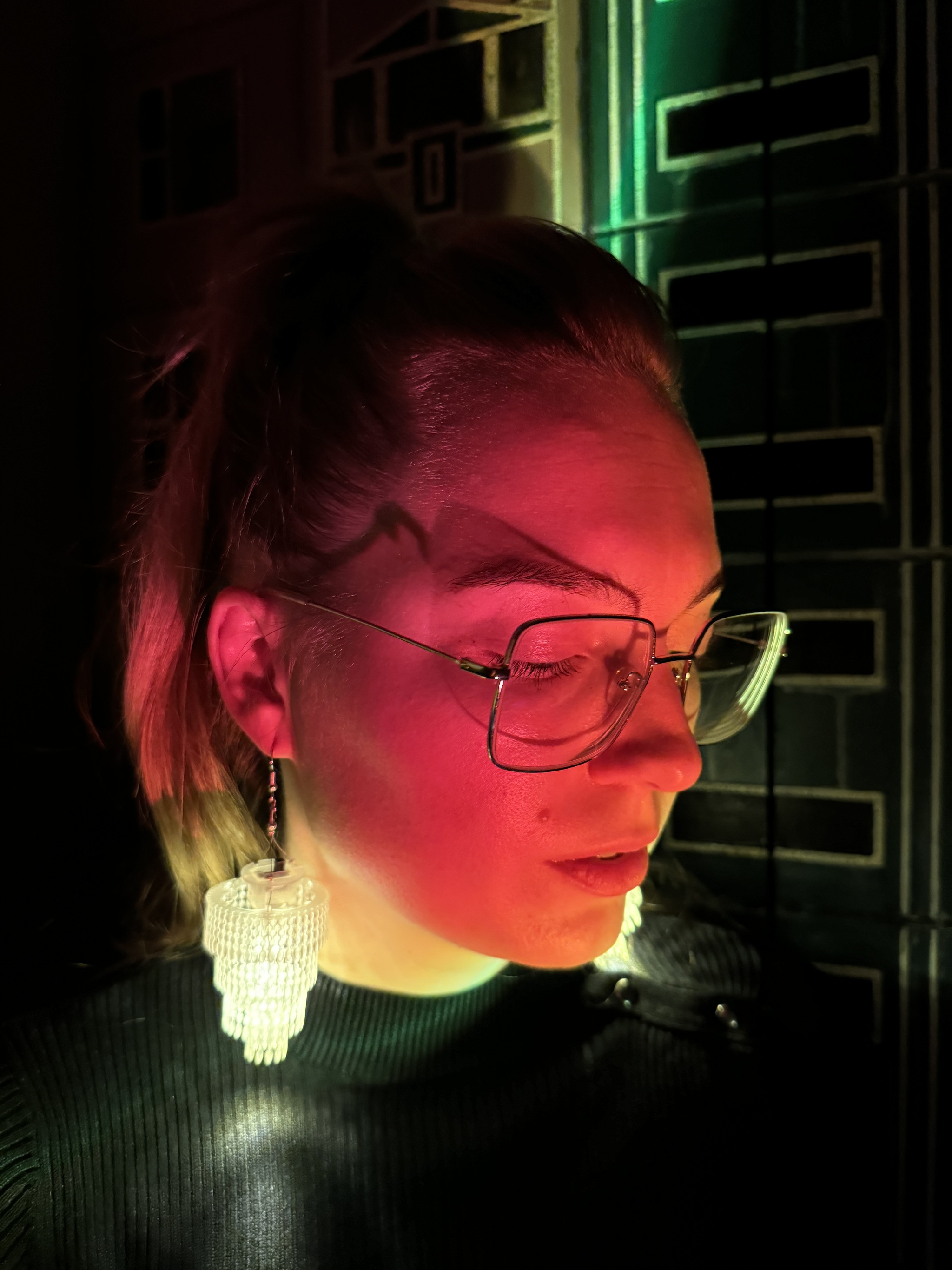 серьги-люстры "Каскад"