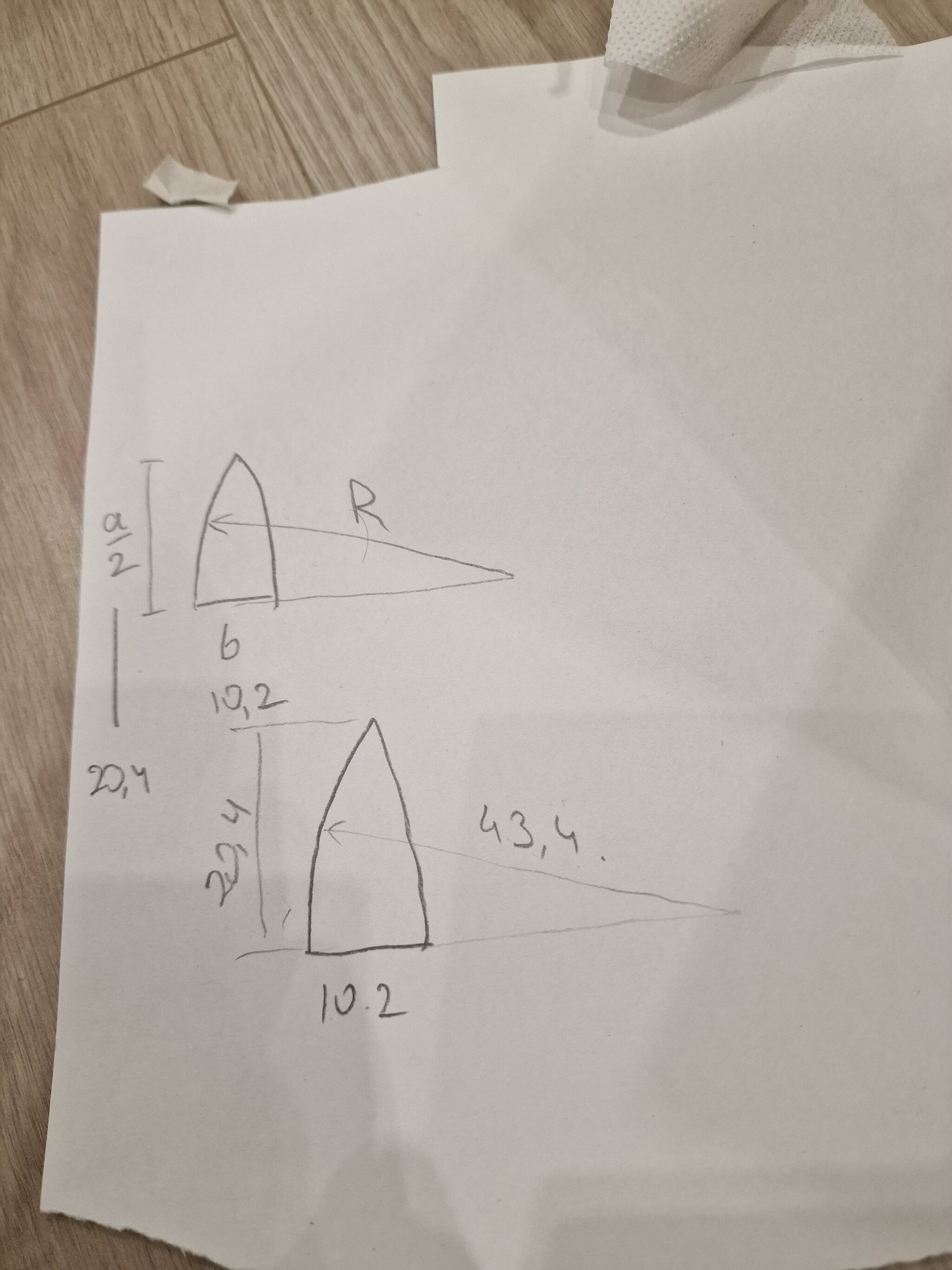 Расчет выкройки полусферы для каски