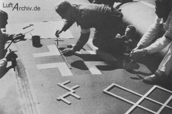 Нанесение балкенкройца.