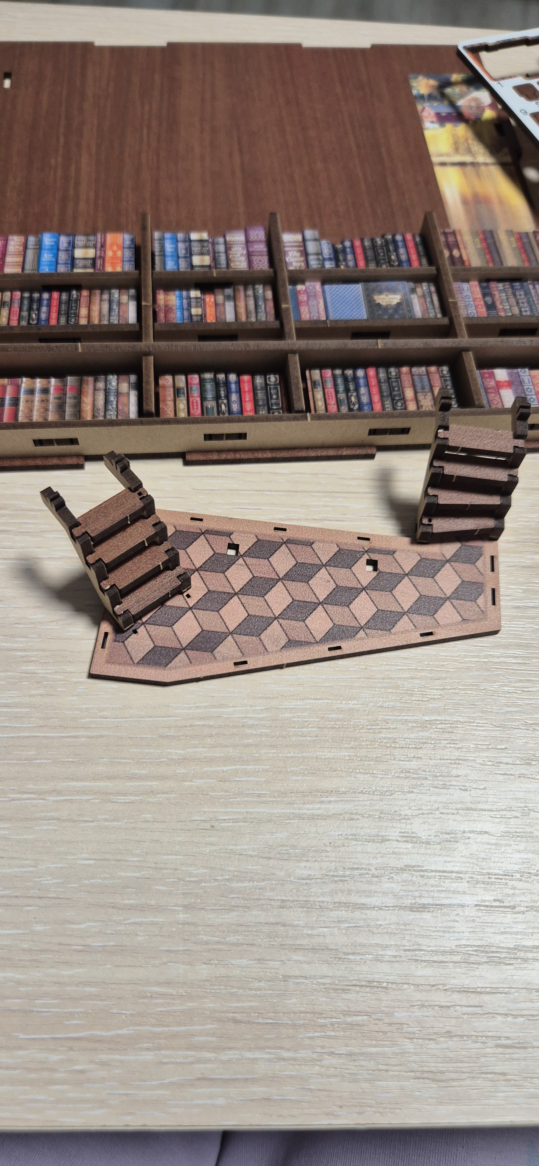 Собрала я лестницы и книжные полки