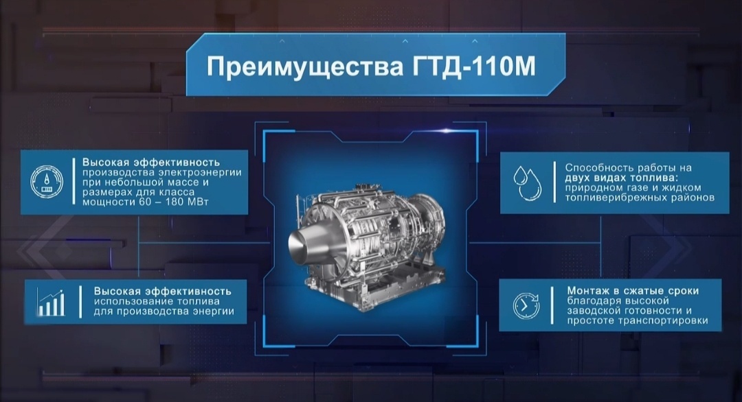 ГТД-110М. Описание. Изображение взято из видеоматериалов Ростех в виде скрина и преобразовано в фото