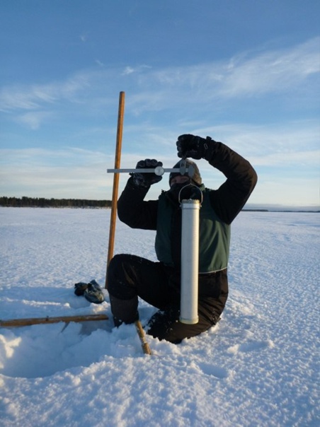 Измерение снегомером ВС-43
