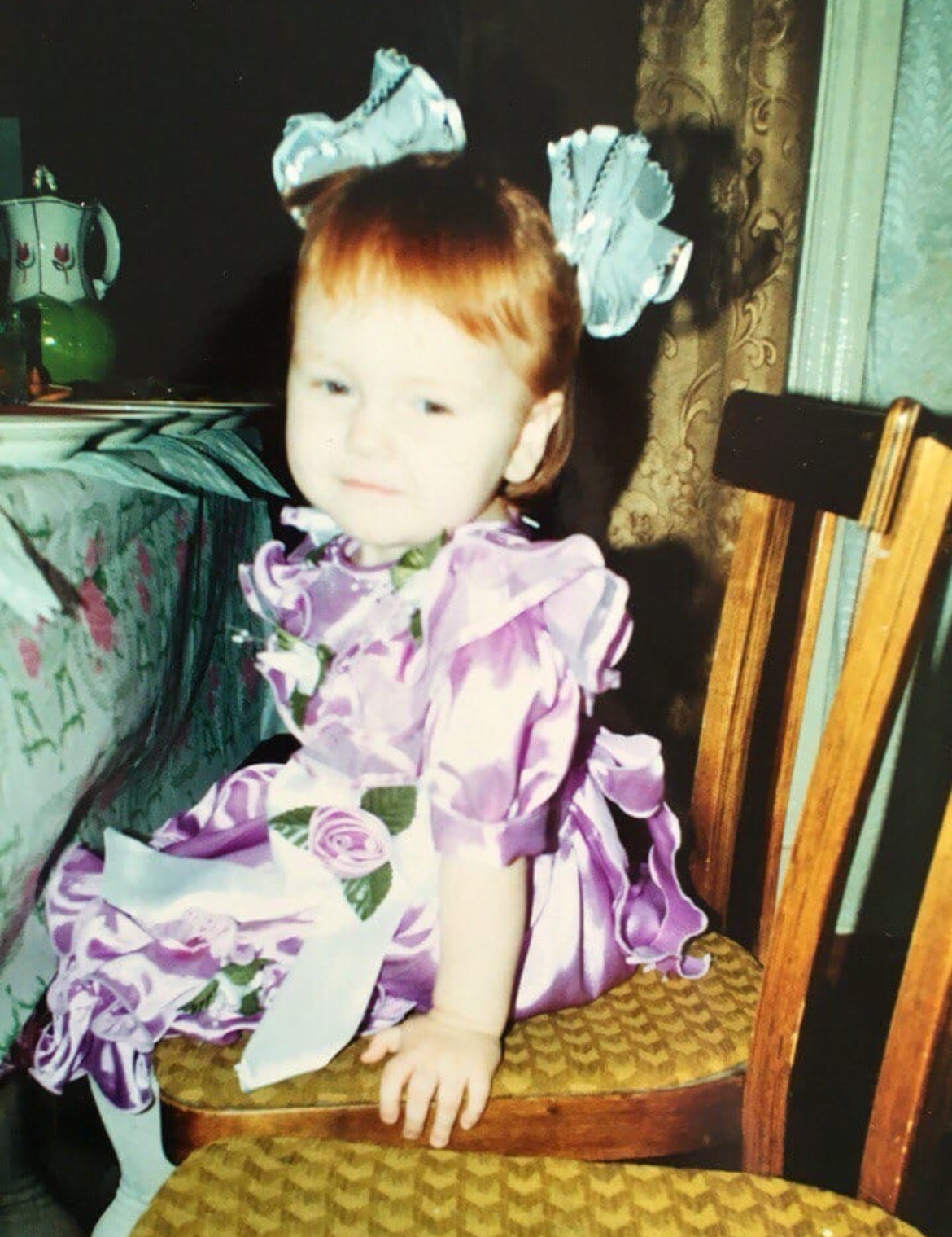 Маленькая я. Для хейтеров, кто пишет, что я не настоящая рыжая))